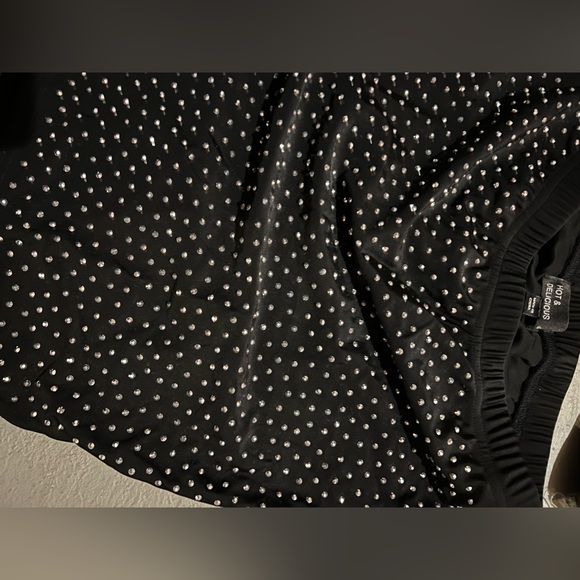 black rhinestones two piece skirt and top - Picture 8 of 10